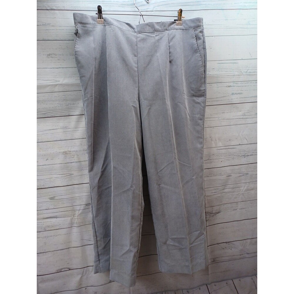 Alfred Dunner Pants Womens 20W NWT Gray Corduroy Proportioned Short $52